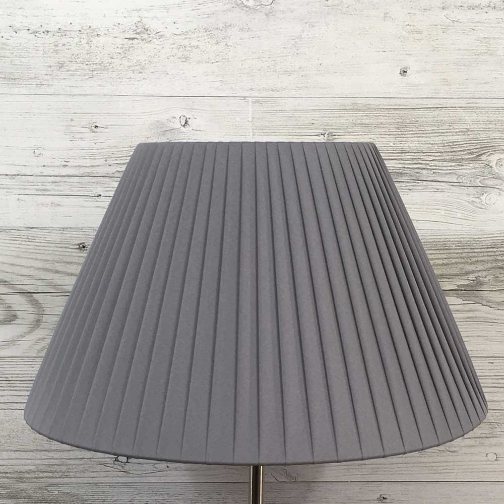 Pleated Grey Lampshade